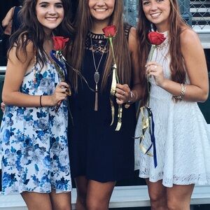 Navy Blue Altar’d State Tank Dress Keyhole Lace